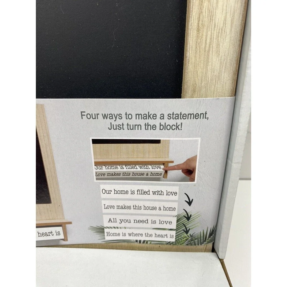 Wooden Wall Shelf Chalkboard 11.8